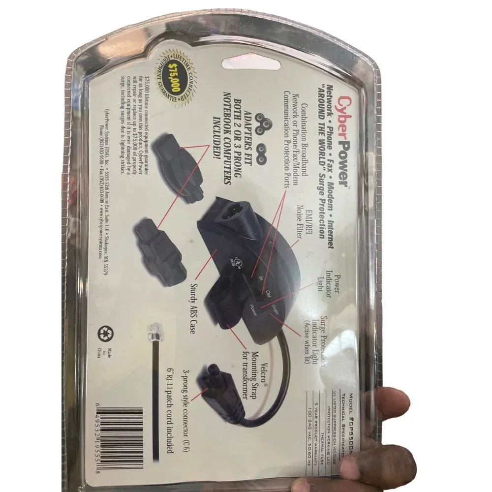 New Cyber Notebook Surge Protector